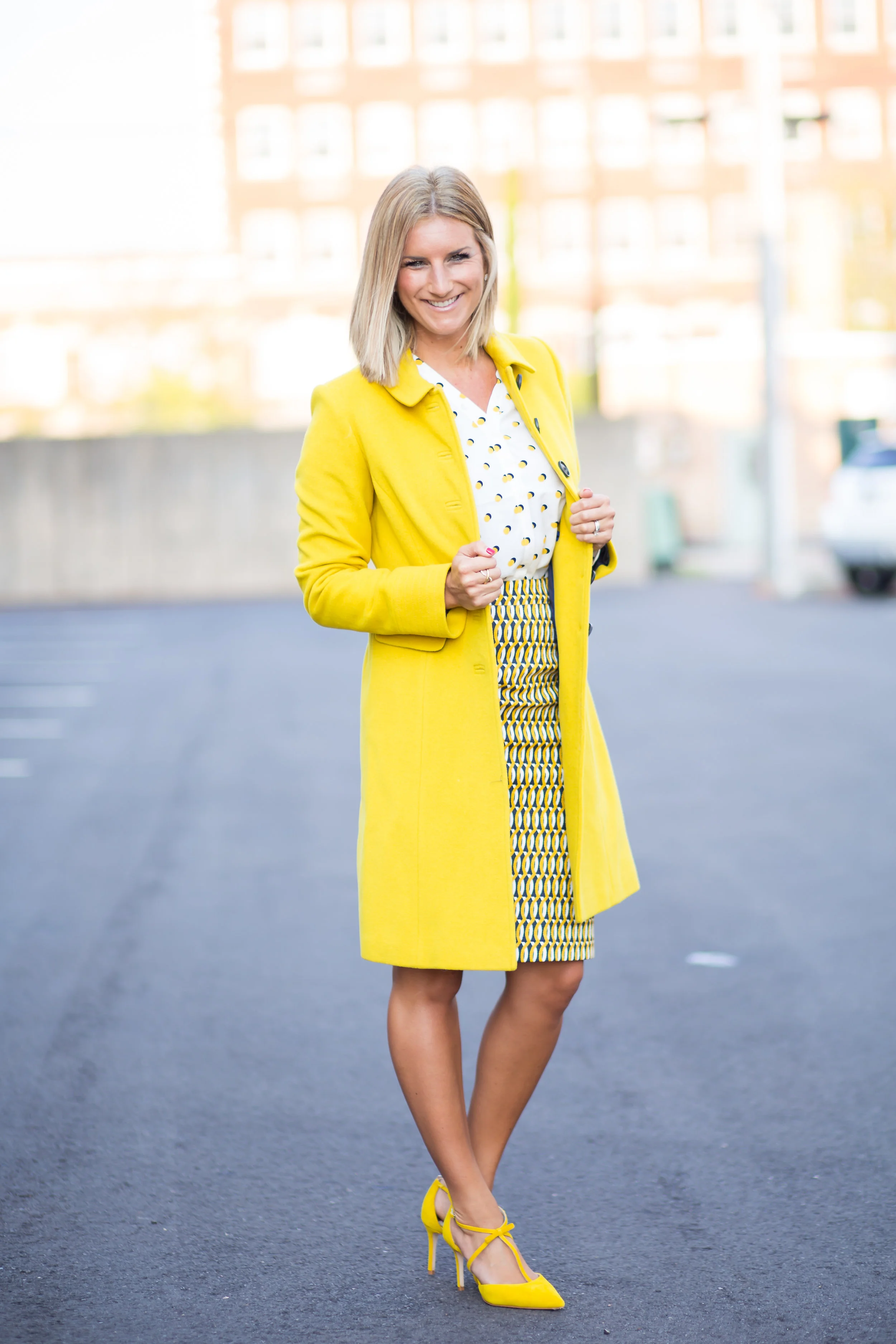 Boden yellow deals coat